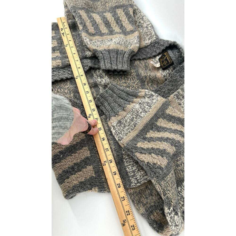 South Wool | Uruguay Handknit 100% Wool Cardigan Grandmacore Sweater S - Picture 9 of 10